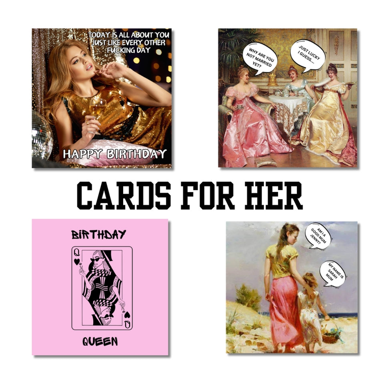 Funny & Bold Greeting Cards for Women – Sarcastic & Sassy Designs
