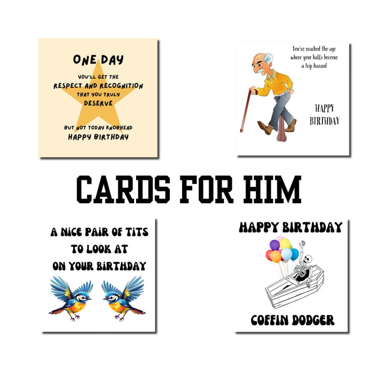 Hilarious Greeting Cards for Men – Witty & Rude Humour