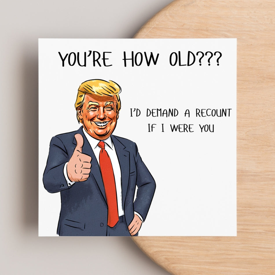 Donald Trump birthday card