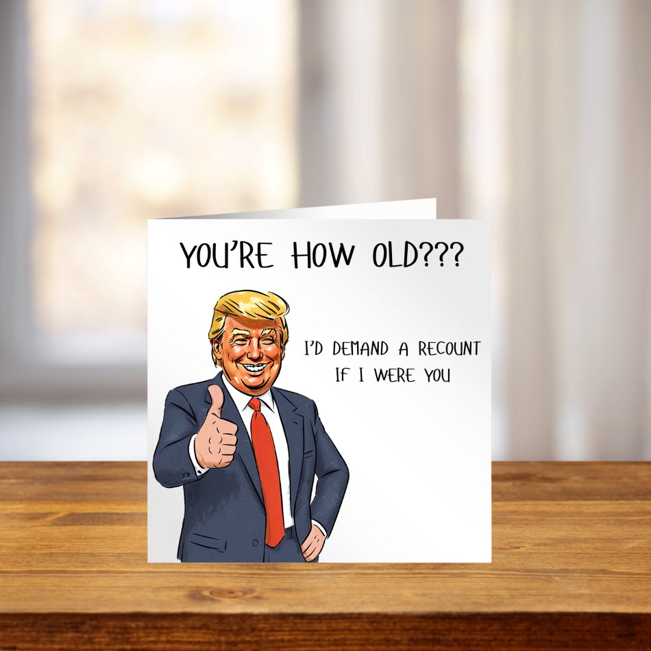 Donald Trump birthday card