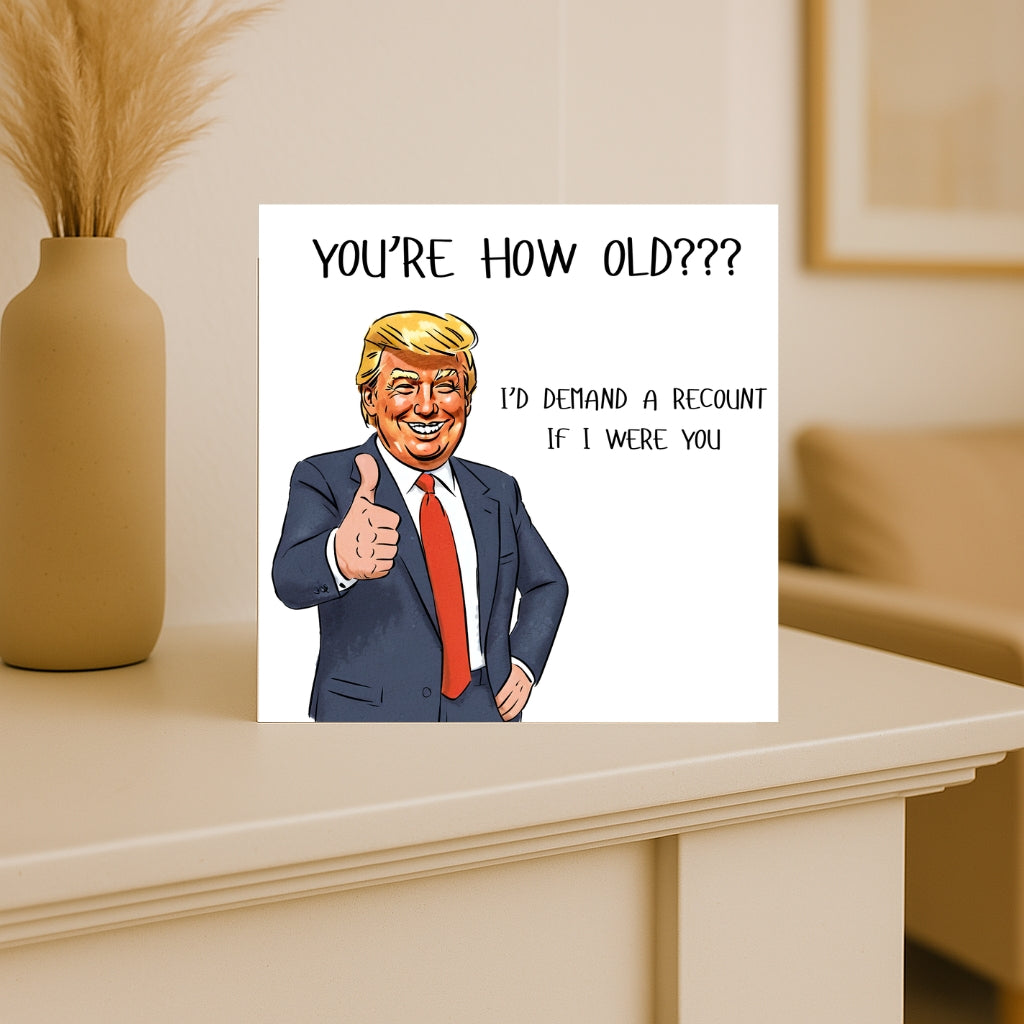 Donald Trump birthday card