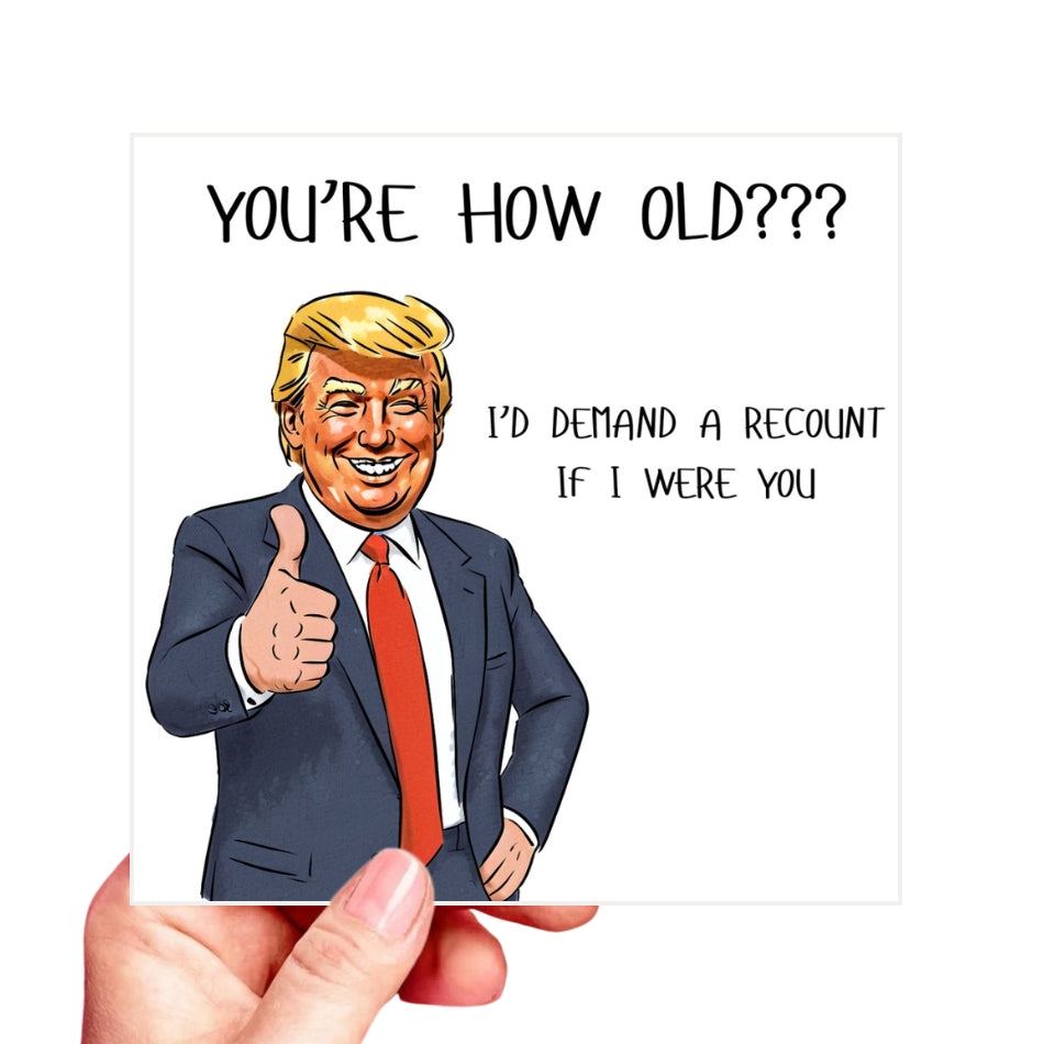 Donald Trump birthday card