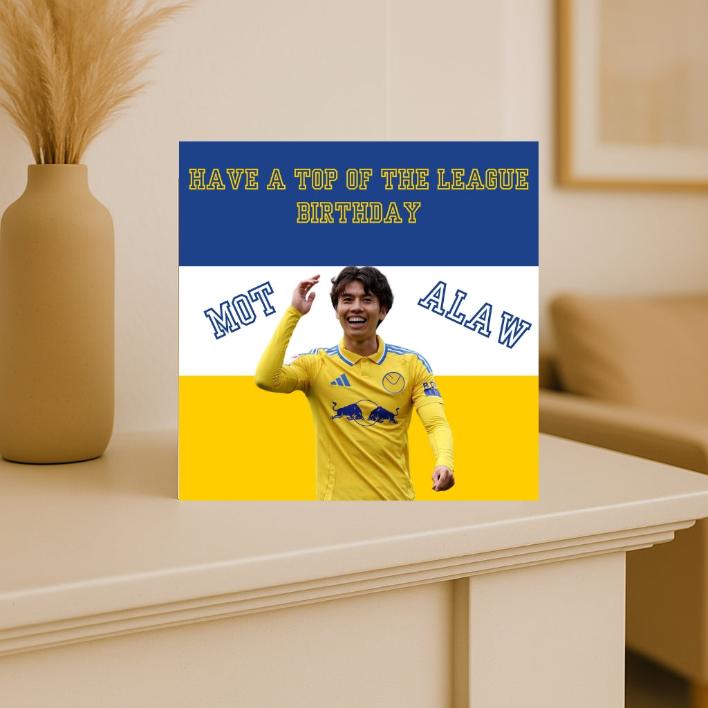 Ao Tanaka Leeds United Birthday Card – “Quick as Tanaka” – LUFC Fan Greeting