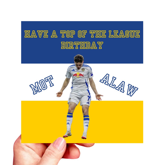 Leeds United Birthday Card - Dan James LUFC