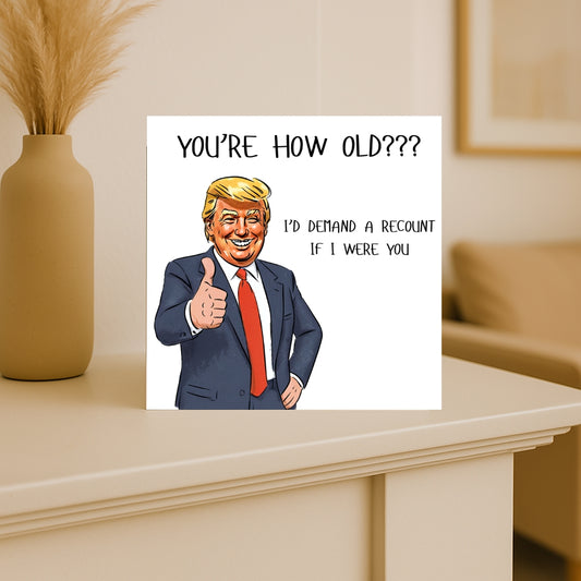 Donald Trump birthday card