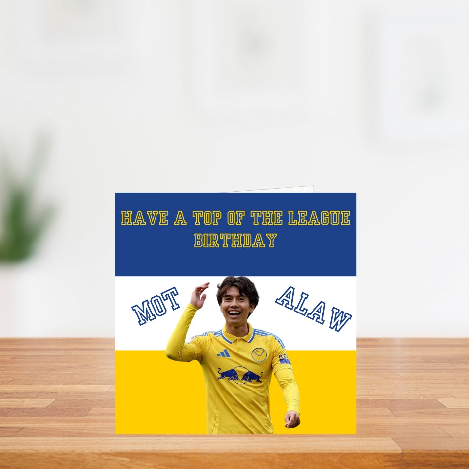 Ao Tanaka Leeds United Birthday Card – “Quick as Tanaka” –  LUFC Fan Greeting