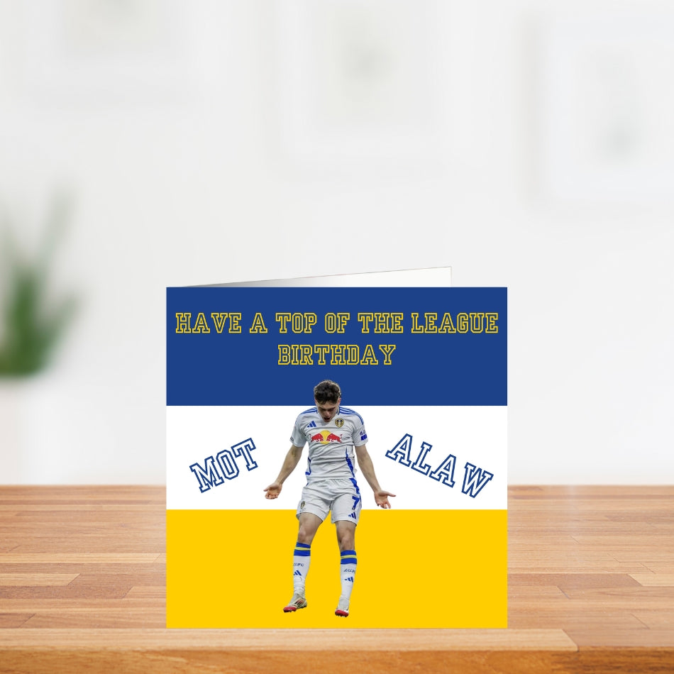 Leeds United Birthday Card - Dan James LUFC