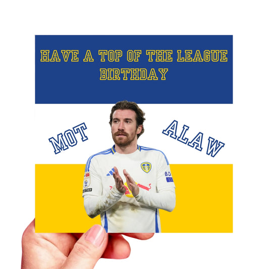 Leeds United Birthday Card - Joe Rothwell LUFC