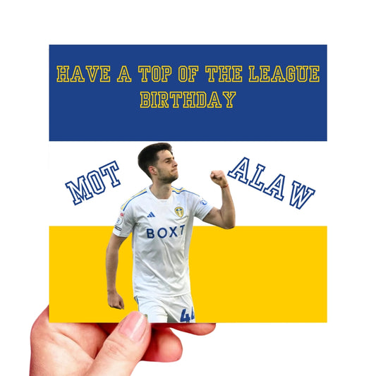 Leeds United Birthday Card - llia Gruev LUFC
