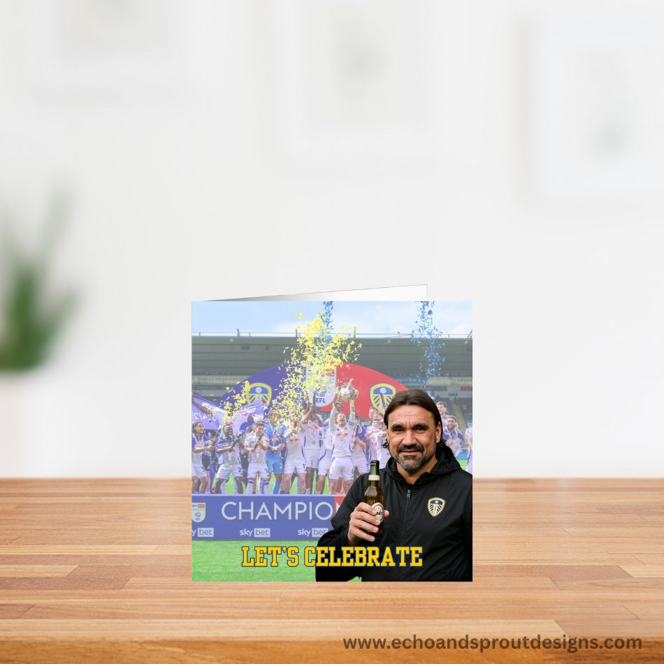 Leeds United LUFC card. Let's celebrate