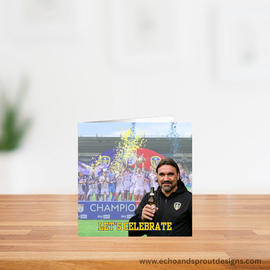 Leeds United LUFC card. Let's celebrate