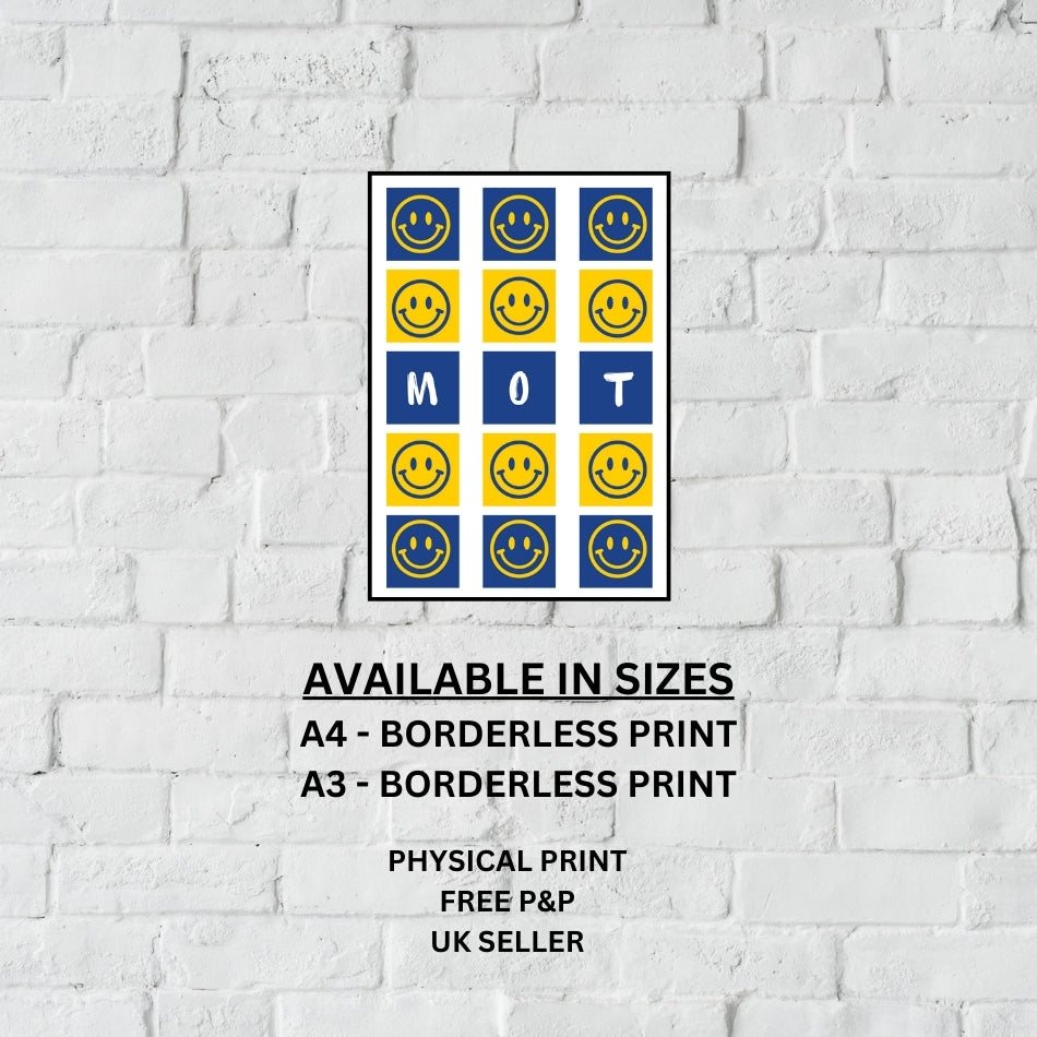 LUFC MOT Leeds United wall art print