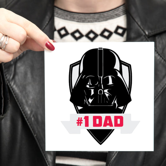 Number 1 Dad - Darth Vader - Star Wars Card