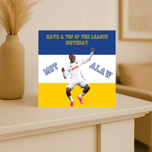 Largie Ramazani Birthday Card – “Quick as Ramazani” – Funny Leeds United LUFC Fan Card