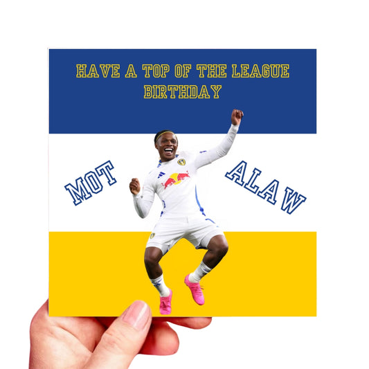 Leeds United LUFC - Largie Ramazani birthday card