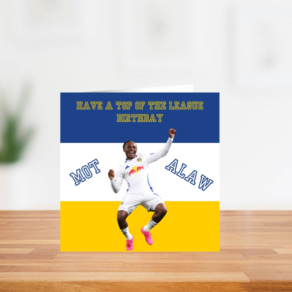 Leeds United LUFC - Largie Ramazani birthday card