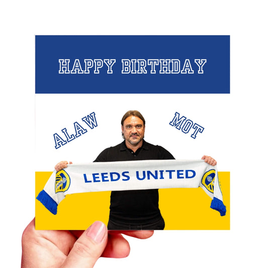 LUFC Birthday card Daniel farke ALAW MOT