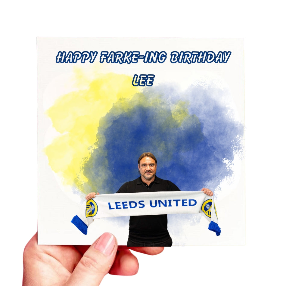 Personalised LUFC Birthday Card