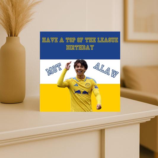 Ao Tanaka Leeds United Birthday Card – “Quick as Tanaka” –  LUFC Fan Greeting